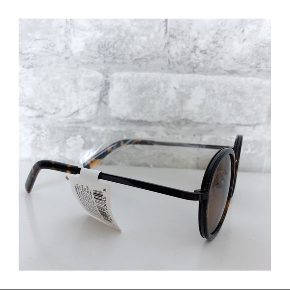 JOE'S JEANS |🆕49mm Round Sunglasses Dark Tortoise - Picture 6 of 16